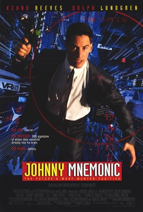 Framed Johnny Mnemonic Print