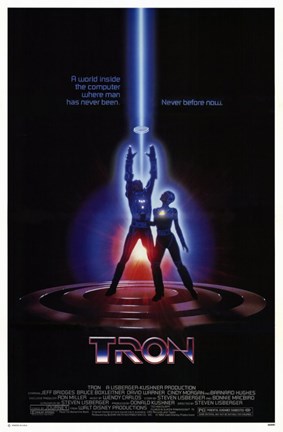 Framed Tron Laser Print