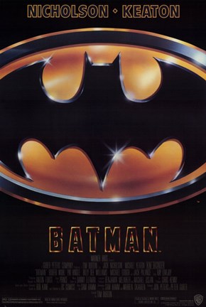 Framed Batman Movie Logo Print