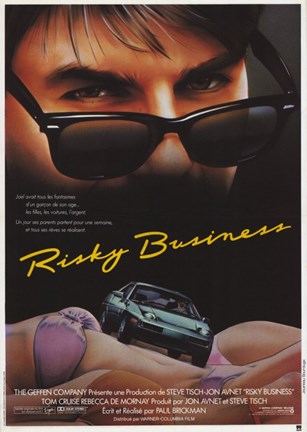 Framed Risky Business Cruise Driving Print