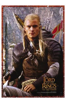 Framed Lord of the Rings: the Two Towers Legolas Screen Shot Print