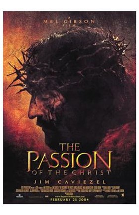 Framed Passion of the Christ - Man with thorns on his head Print