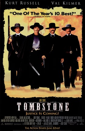 Framed Tombstone Black Background Print