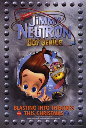 Framed Jimmy Neutron: Boy Genius Nickelodeon Film Print
