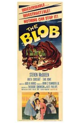 Framed Blob - tall Print