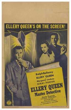 Framed Ellery Queen  Master Detective Print