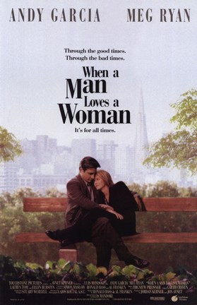 Framed When a Man Loves a Woman - on a bench Print