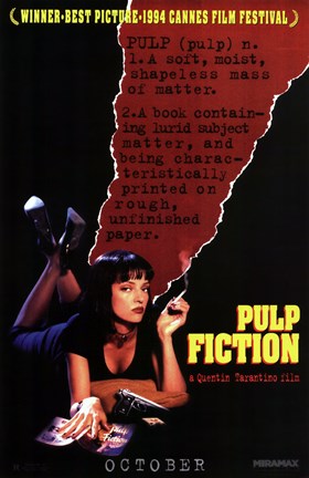 Framed Pulp Fiction Definition Print
