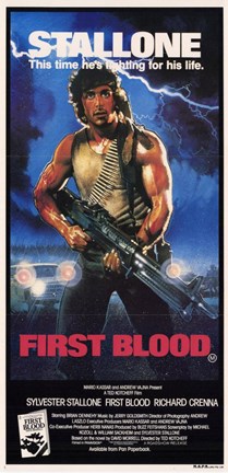 Framed Rambo: First Blood Stallone Print