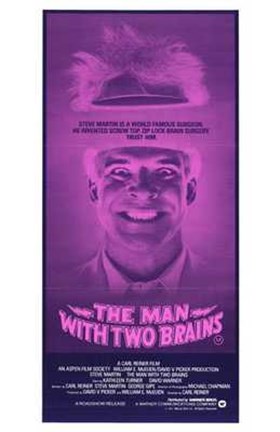 Framed Man with Two Brains Print