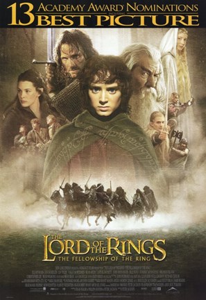 Framed Lord of the Rings: Fellowship of the Ring Best Picture Print