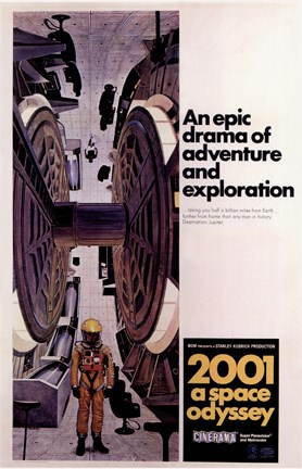 Framed 2001: a Space Odyssey Astronaut Print