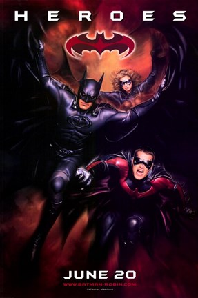 Framed Batman and Robin Heroes Print