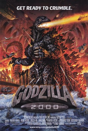 Framed Godzilla 2000 Print