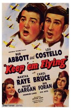 Framed Abbott and Costello, Keep &#39;Em Flying, c.1941 Print