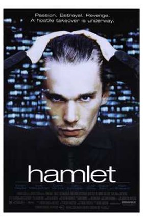 Framed Hamlet - holding head Print