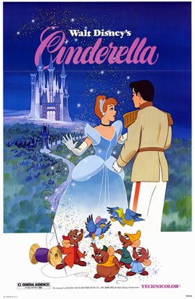 Framed Cinderella Mice Print