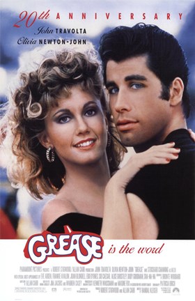 Framed Grease 20th Anniversary Print
