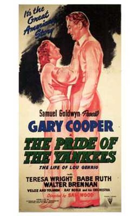 Framed Pride of the Yankees - tall Print