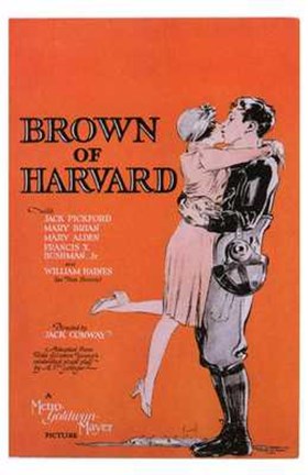Framed Brown of Harvard Print