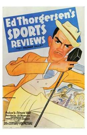Framed Ed Thorgersen&#39;s Sports Reviews Print