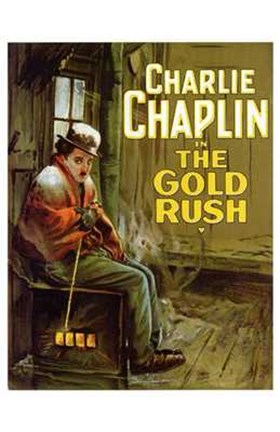 Framed Gold Rush Cold Charlie Chaplin Print