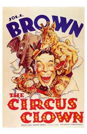 Framed Circus Clown Print