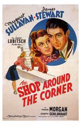 Framed Shop Around the Corner James Stewart Print