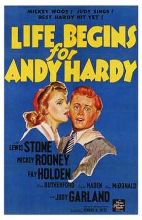 Framed Life Begins for Andy Hardy Print