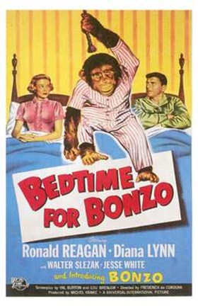 Framed Bedtime for Bonzo Print