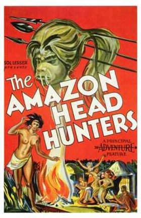 Framed Amazon Head Hunters Print