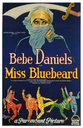 Framed Miss Bluebeard Print