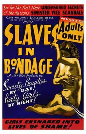 Framed Slaves in Bondage Print