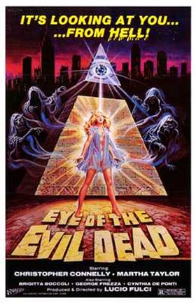 Framed Eye of the Evil Dead Print