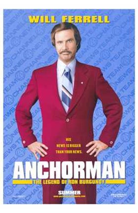 Framed Anchorman: the Legend of Ron Burgundy Print