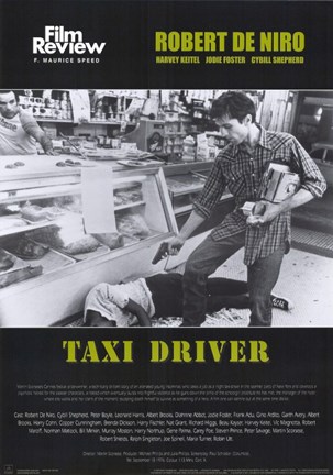 Framed Taxi Driver Shooting Print