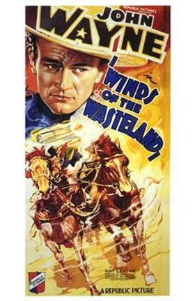 Framed Winds of the Wasteland John Wayne Print