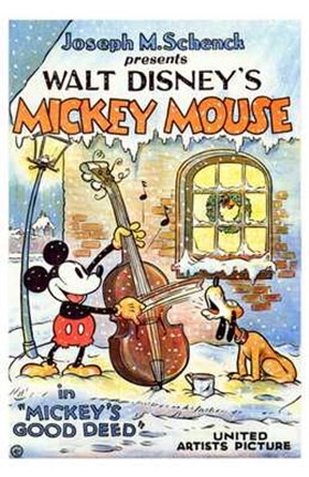 Framed Mickey&#39;s Good Deed Print