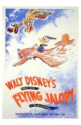 Framed Flying Jalopy Print