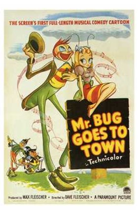 Framed Mr Bug Goes to Town Print