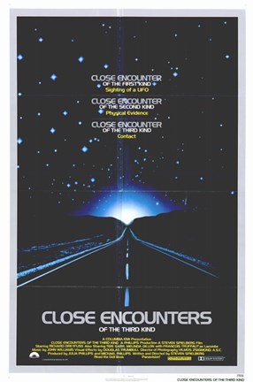 Framed Close Encounters of the Third Kind Road Print
