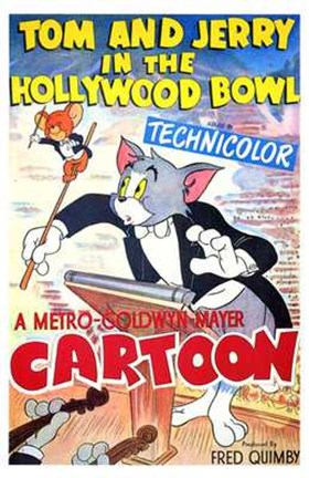 Framed Tom and Jerry in the Hollywood Bowl Print