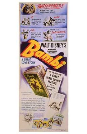 Framed Bambi Scenes Tall Print