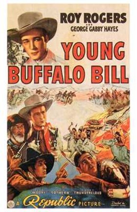 Framed Young Buffalo Bill Print