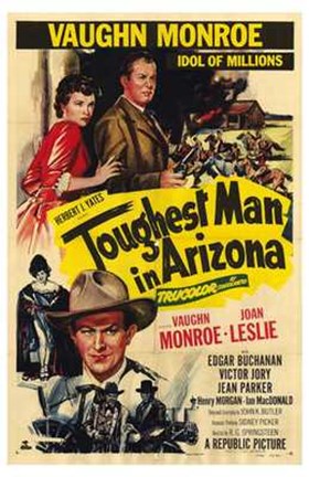 Framed Toughest Man in Arizona (vintage movie poster) Print