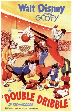 Framed Double Dribble Print