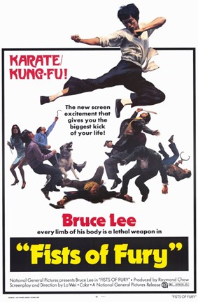 Framed Fists of Fury Print
