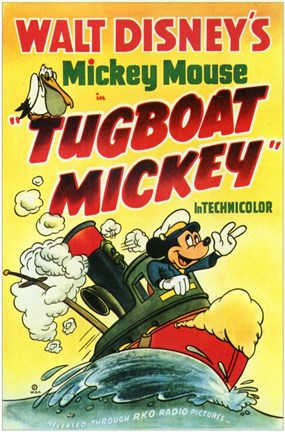 Framed Tugboat Mickey Print