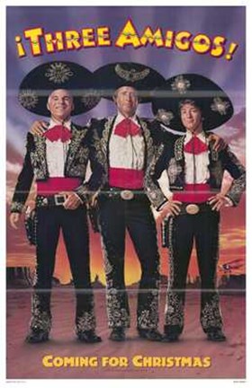 Framed Three Amigos (movie poster) Print