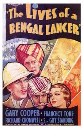Framed Lives of a Bengal Lancer Print